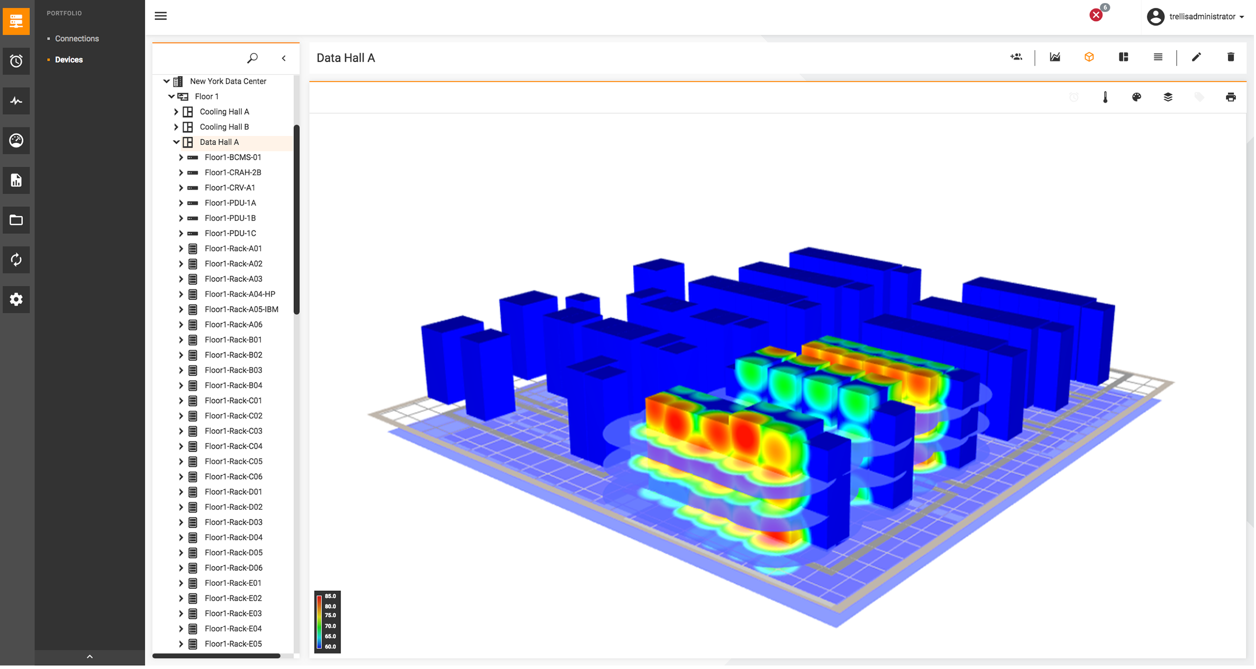 Trellis Thermal System Manager Vertiv DCIM